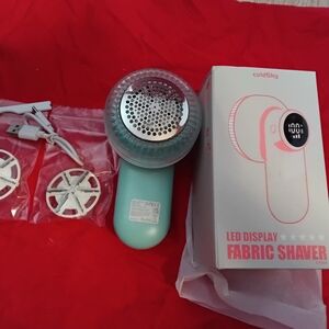 LED Fabric Shaver in Mint Green